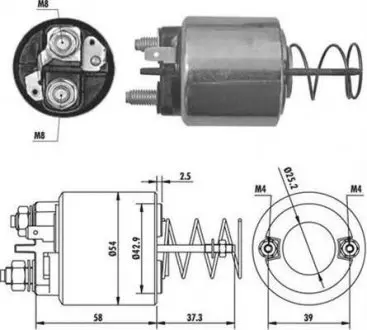 AME0386 Реле втягуюче MAGNETI MARELLI підбір по vin на Brocar