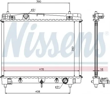 64682 Радиатора NISSENS подбор по vin на Brocar