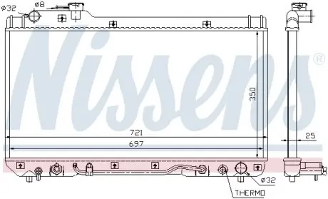 64761 Радиатор охлаждения NISSENS подбор по vin на Brocar