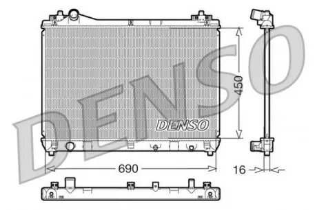DRM47011 Радиатор системы охлаждения SUZUKI: GRAND VITARA (JT) 1.9 DDiS 05 - DENSO підбір по vin на Brocar