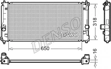 DRM50081 Теплообменник DENSO подбор по vin на Brocar