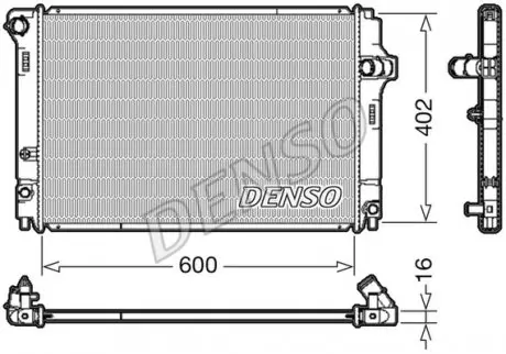 DRM50089 Радиатор, охлаждение двигателя DRM50089 DENSO DENSO подбор по vin на Brocar