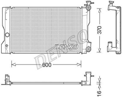 DRM50091 CHŁODNICA SILNIKA TOYOTA DENSO підбір по vin на Brocar