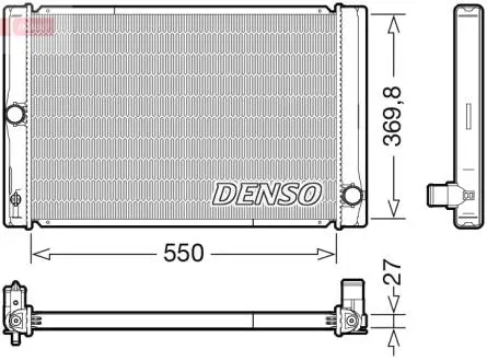 DRM50123 CHŁODNICA SILNIKA TOYOTA DENSO підбір по vin на Brocar
