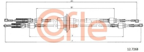 127263 Трос, ступінчаста коробка передач COFLE підбір по vin на Brocar