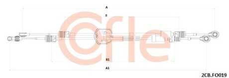 2CBFO019 LINKA ZMIANY BIEGÓW FORD COFLE підбір по vin на Brocar