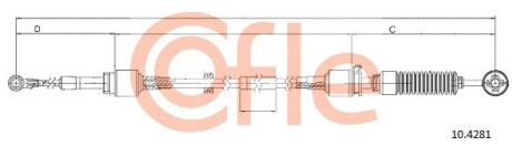 104281 Трос, ступенчатая коробка передач COFLE підбір по vin на Brocar