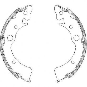 409600 Колодки гальмівні барабанні REMSA підбір по vin на Brocar
