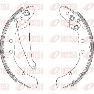 439700 Комплект тормозных колодок REMSA підбір по vin на Brocar