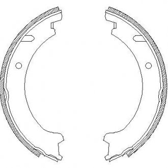 472100 Колодки гальмівні барабанні / комплект 4 шт/ REMSA підбір по vin на Brocar