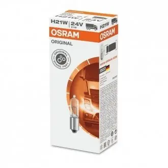 64138 Автолампа Osram 64138 Original H21W BAY9s 2 W прозора OSRAM підбір по vin на Brocar