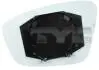 Скло для бокового дзеркала Лівий (рельєвне, хром) SEAT MII, SKODA CITIGO, VW UP 10.11- 337-0222-1