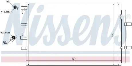 940330 Конденсер кондиционера NISSENS подбор по vin на Brocar