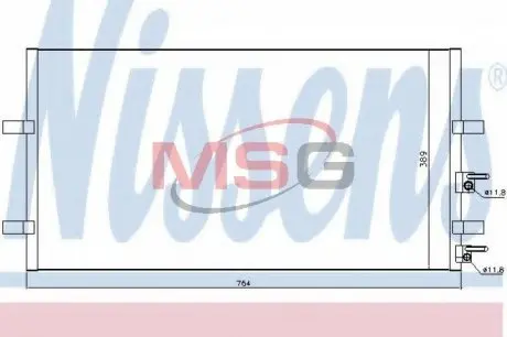 94915 Радиатор кондиционера NISSENS підбір по vin на Brocar