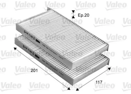 715669 Фильтр, воздух во внутренном пространстве VALEO подбор по vin на Brocar