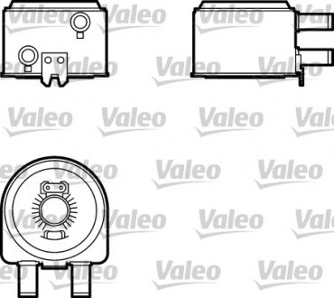 817704 Масляный радиатор, двигательное масло VALEO підбір по vin на Brocar
