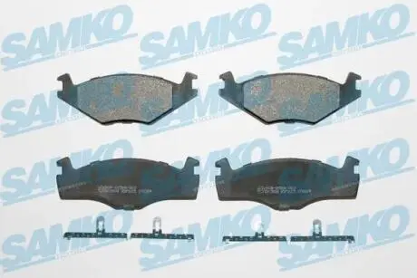 5SP225 Гальмівні колодки перед. дискові Seat Cordoba/Ibiza/Toledo/VW Caddy Pick-Up/Golf/Golf Cabrio/Gol SAMKO підбір по vin на Brocar