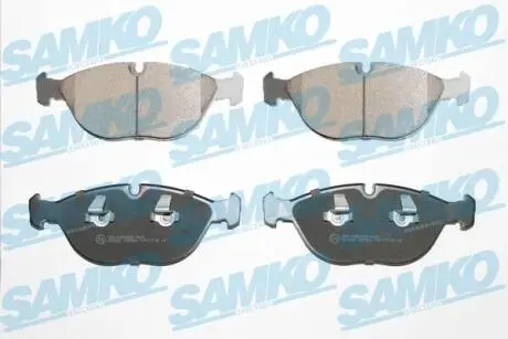 5SP881 Комплект гальмівних колодок, дискове гальмо SAMKO підбір по vin на Brocar
