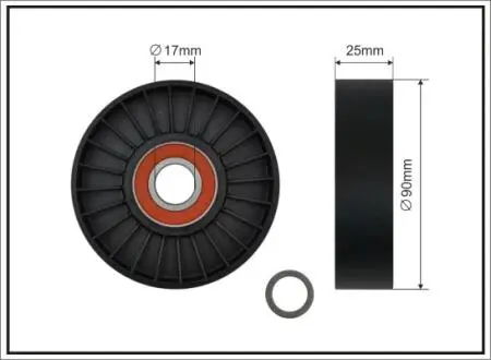 9700 Паразитный / ведущий ролик, поликлиновой ремень 97-00 CAFFARO CAFFARO підбір по vin на Brocar