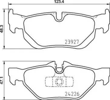 P06105 Колодки гальмівні 3 E92 tyі.. BREMBO підбір по vin на Brocar