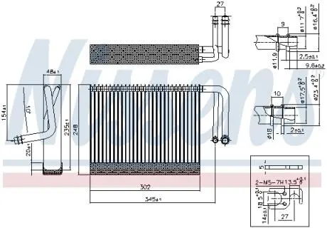 92327 PAROWNIK BMW 5 /F10/ 10- NISSENS підбір по vin на Brocar