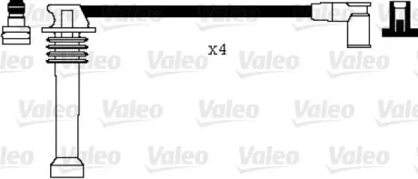 346008 Комплект проводов зажигания VALEO подбор по vin на Brocar