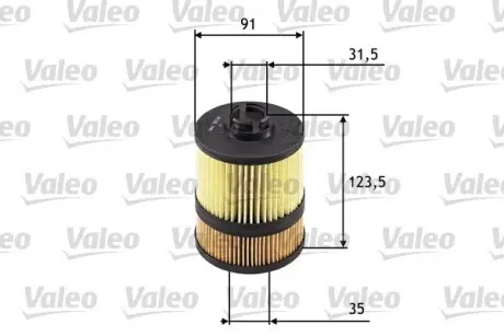 586549 Масляный фильтр VALEO подбор по vin на Brocar