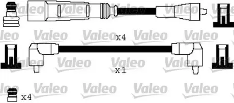 346333 Комплект проводов зажигания VALEO подбор по vin на Brocar