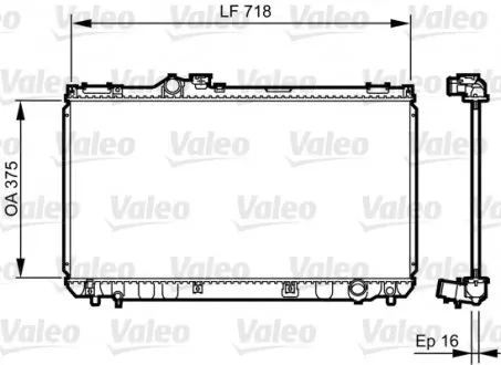 734498 Радиатор охлаждения VALEO подбор по vin на Brocar