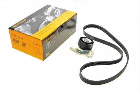 5PK1135K2 Комплект ременя генератора Renault Clio/Megane/Scenic/Nissan Almera/Micra/Kubistar 1.5 dCi 03- CONTITECH підбір по vin на Brocar