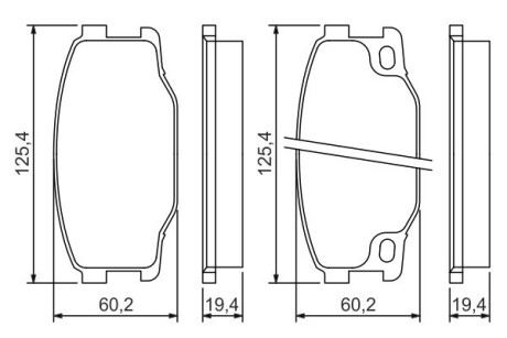 0986494442 Тормозные колодки пер. MITSUBISHI Canter 96- BOSCH подбор по vin на Brocar