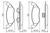 0986494495 Комплект тормозных колодок, дисковый тормоз BOSCH підбір по vin на Brocar