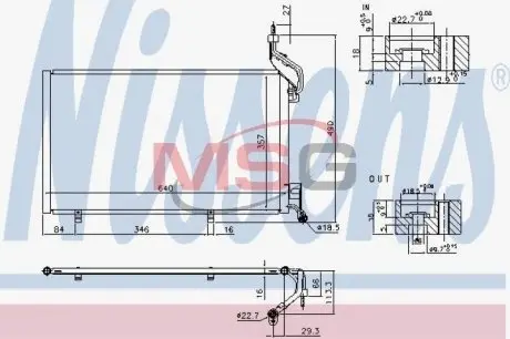 940410 Конденсатор, Кондиціонер NISSENS підбір по vin на Brocar