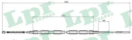 C0302B Трос, стояночная тормозная система LPR подбор по vin на Brocar