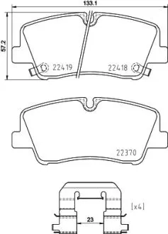 P30089 Тормозные колодки дисковые BREMBO подбор по vin на Brocar