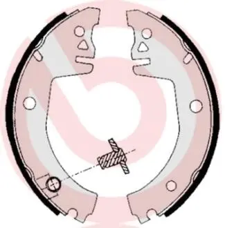 S85512 Гальмівні колодки барабанні BREMBO підбір по vin на Brocar