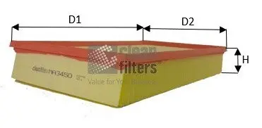 MA3450 Фільтр повітря AUDI A3 CLEAN FILTERS підбір по vin на Brocar