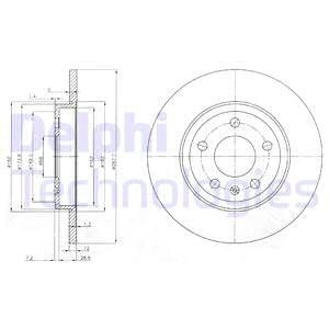 BG3996 Гальмівний диск DELPHI підбір по vin на Brocar