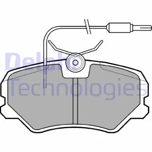 LP1606 Комплект тормозных колодок, дисковый тормоз DELPHI подбор по vin на Brocar