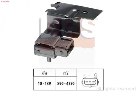 1993069 Датчик давления S60/S80/V70 2.4 EPS подбор по vin на Brocar