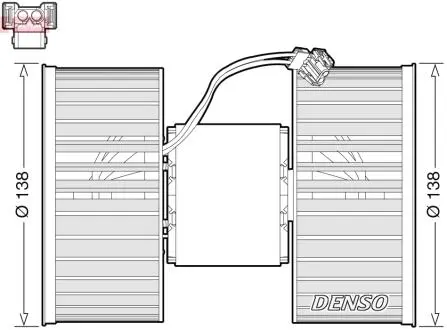 DEA05006 Dmuchawa BMW X3 E83... DENSO подбор по vin на Brocar