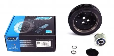 171069KIT Шків колінвалу + шків генератора Ford Transit 2.0DI/2.0TDCI 00- IJS GROUP підбір по vin на Brocar
