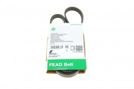 FB4PK995 Ремень генератора Renault Kangoo 1.4i 97- (4PK995) INA подбор по vin на Brocar