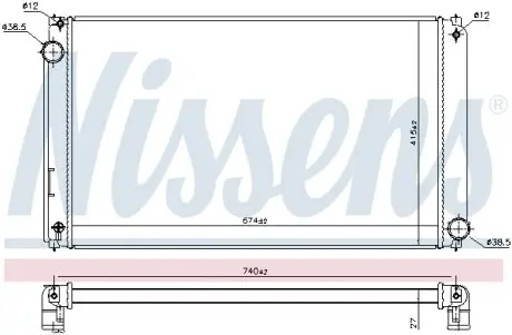 606635 Радиатора NISSENS подбор по vin на Brocar