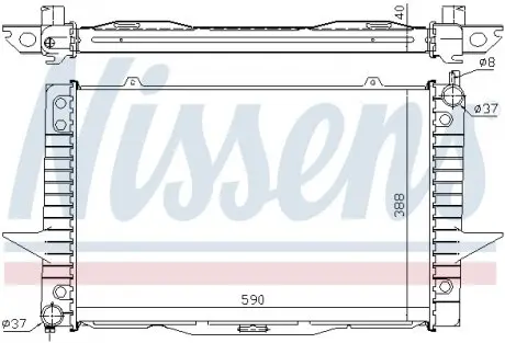 65546A Радиатор охлаждения NISSENS підбір по vin на Brocar