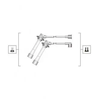 MSQ0083 Высоковольтные провода MAZDA 626 IV 16V 1.8I, 2.0I MX6 16V 2.0I MAGNETI MARELLI підбір по vin на Brocar