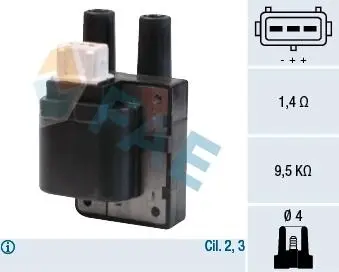 80205 Катушка зажигания FAE подбор по vin на Brocar