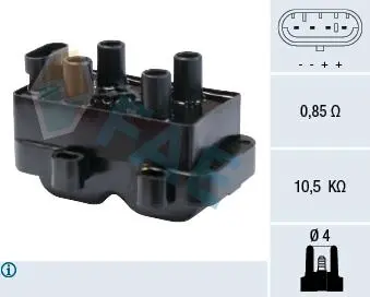 80222 Котушка запалювання (вир-во FAE) FAE підбір по vin на Brocar