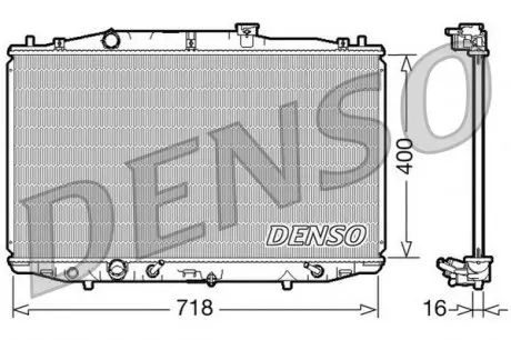 DRM40024 Радиатор, охлаждение двигателя DENSO підбір по vin на Brocar