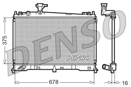DRM44010 Радіатор DENSO підбір по vin на Brocar